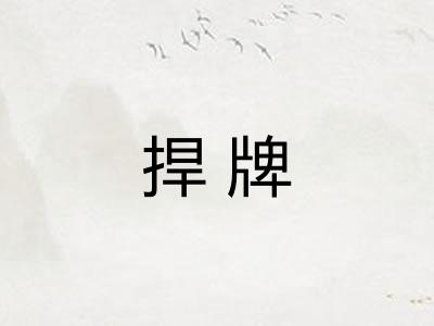 捍牌 捍牌