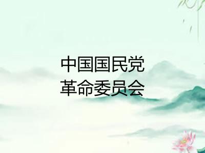 中国国民党革命委员会