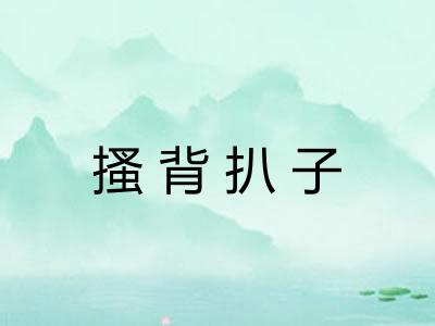 搔背扒子