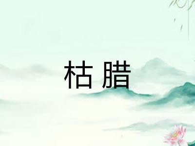 枯腊