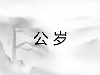 公岁 公岁