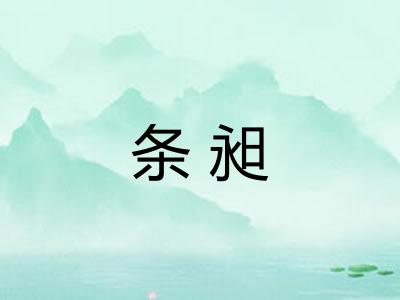 条昶