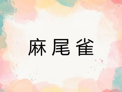 麻尾雀