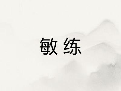 敏练