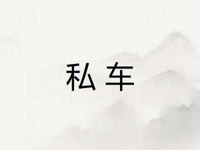 私车 私车