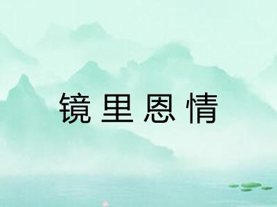 镜里恩情