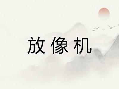 放像机