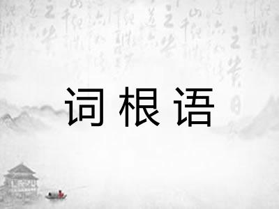 词根语 词根语