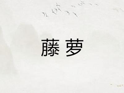 藤萝