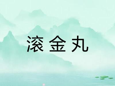 滚金丸