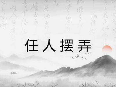 任人摆弄