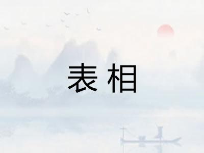 表相 表相