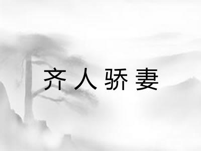 齐人骄妻