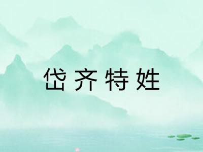 岱齐特姓 岱齐特姓