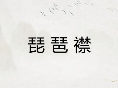 琵琶襟