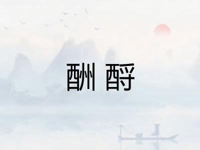酬酹