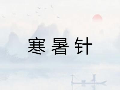 寒暑针