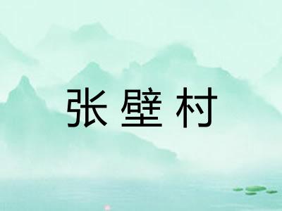 张壁村 张壁村