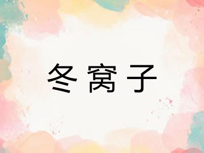冬窝子 冬窝子