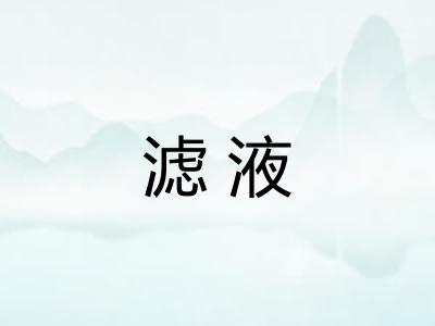 滤液