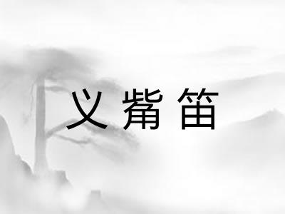 义觜笛