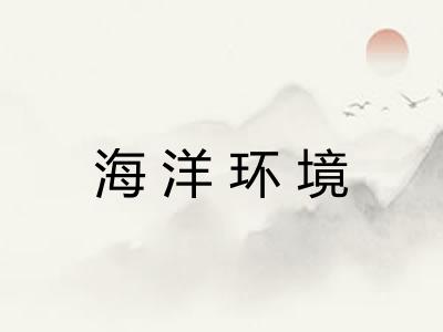 海洋环境