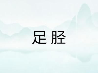 足胫