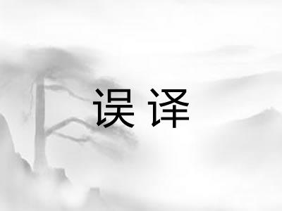 误译