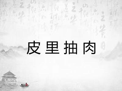 皮里抽肉