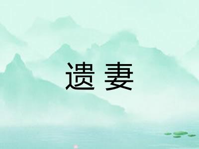 遗妻