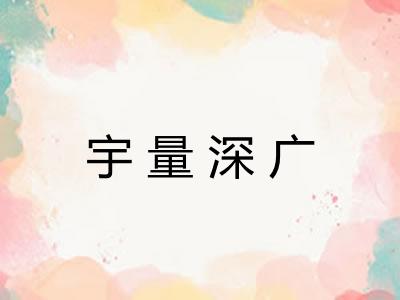 宇量深广