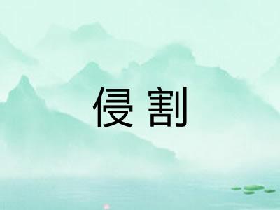 侵割