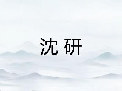 沈研