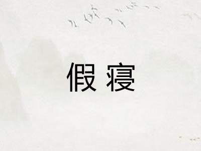 假寝