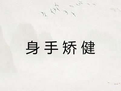 身手矫健 身手矫健