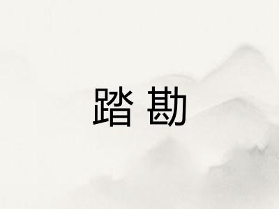踏勘