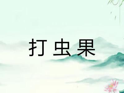 打虫果