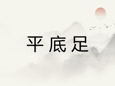 平底足 平底足