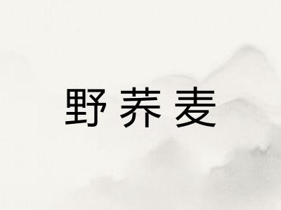 野荞麦