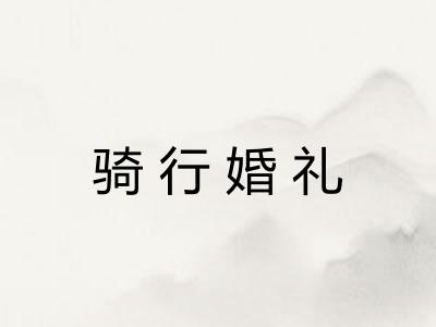骑行婚礼