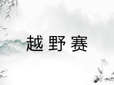 越野赛 越野赛