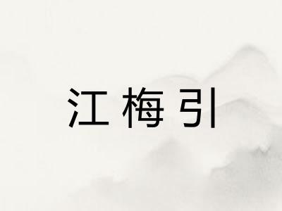 江梅引