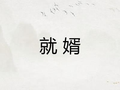 就婿