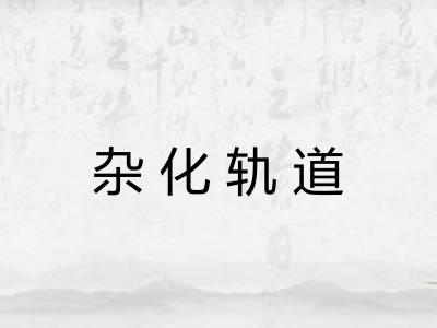 杂化轨道 杂化轨道