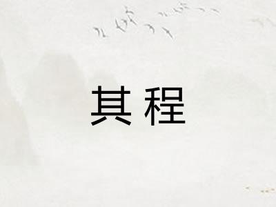 其程