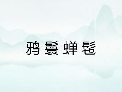 鸦鬟蝉髢