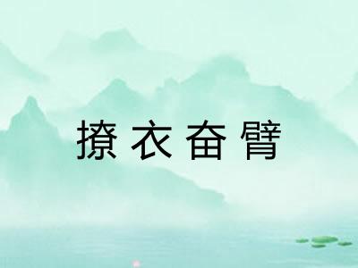 撩衣奋臂