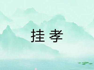 挂孝