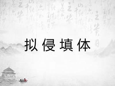 拟侵填体