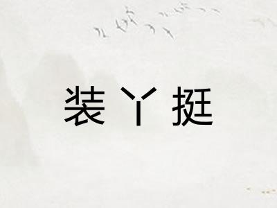 装丫挺 装丫挺